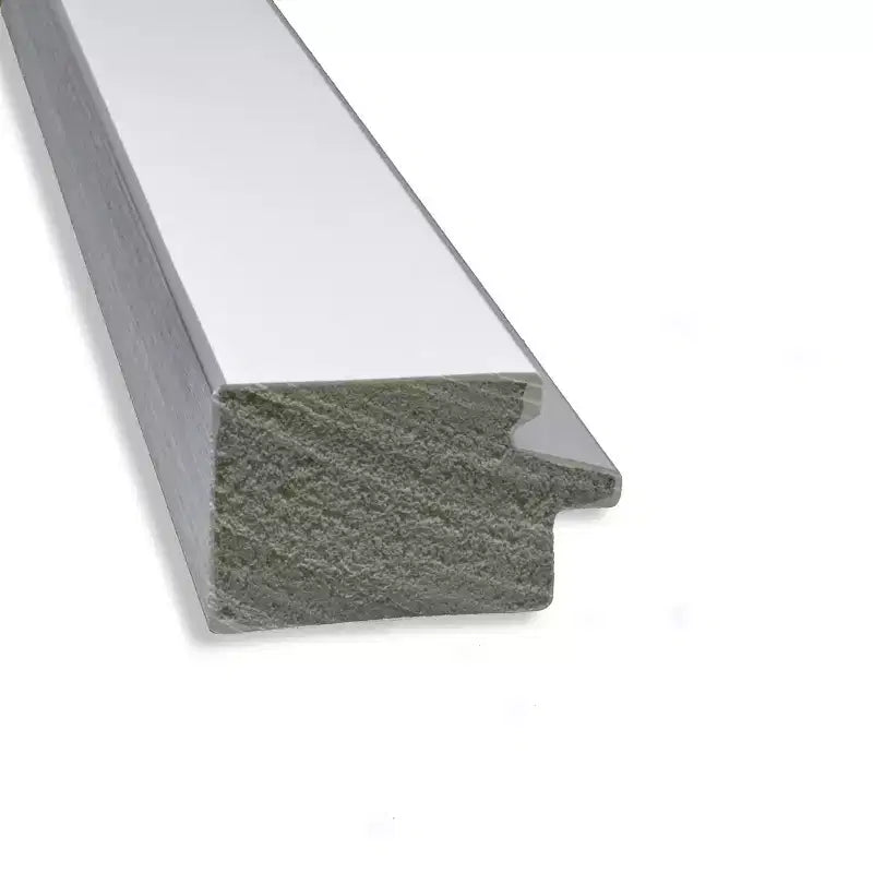 Specchio da parete rettangolare con cornice sottile bianca/argento, singolo, 41" x 30"