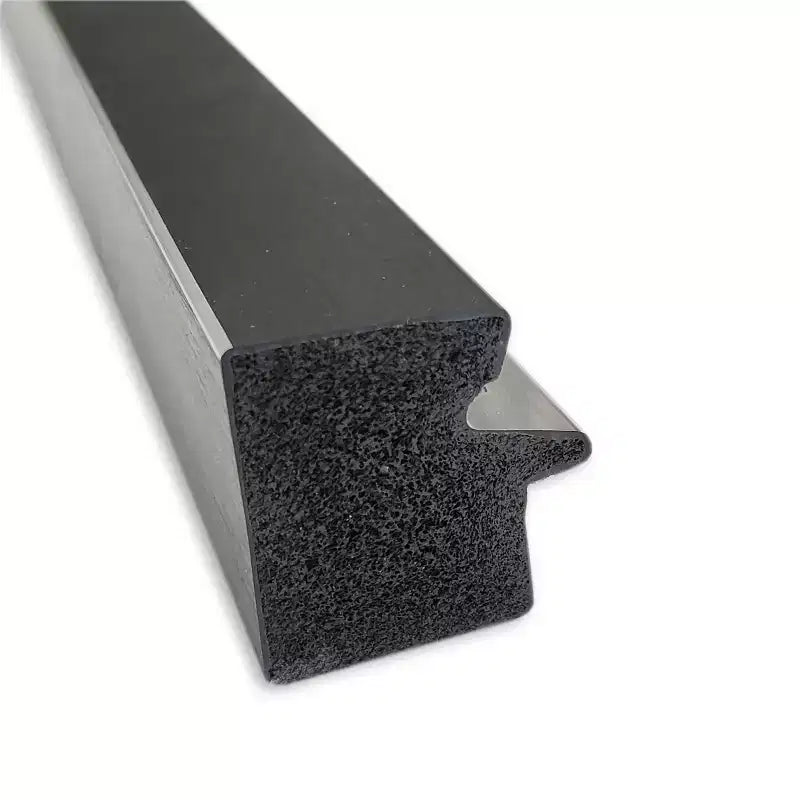 Specchio da parete rettangolare smussato nero/argento, singolo