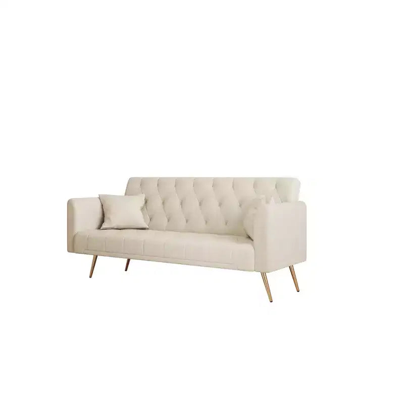 Divano a due posti convertibile 71, divano letto in velluto per soggiorno, camera da letto, ufficio - ModernLuxe
