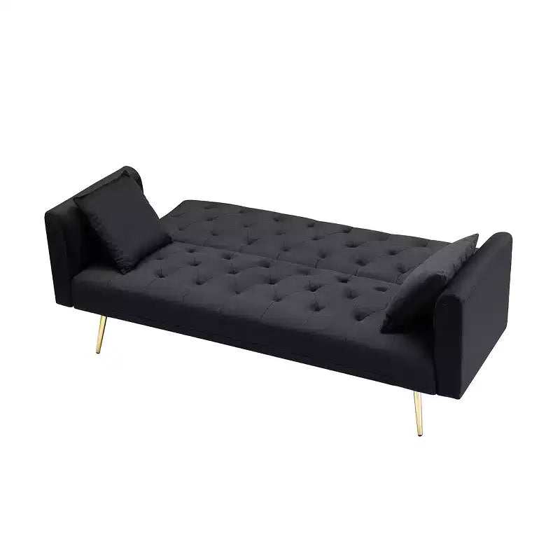 Divano a due posti convertibile 71, divano letto in velluto per soggiorno, camera da letto, ufficio - ModernLuxe