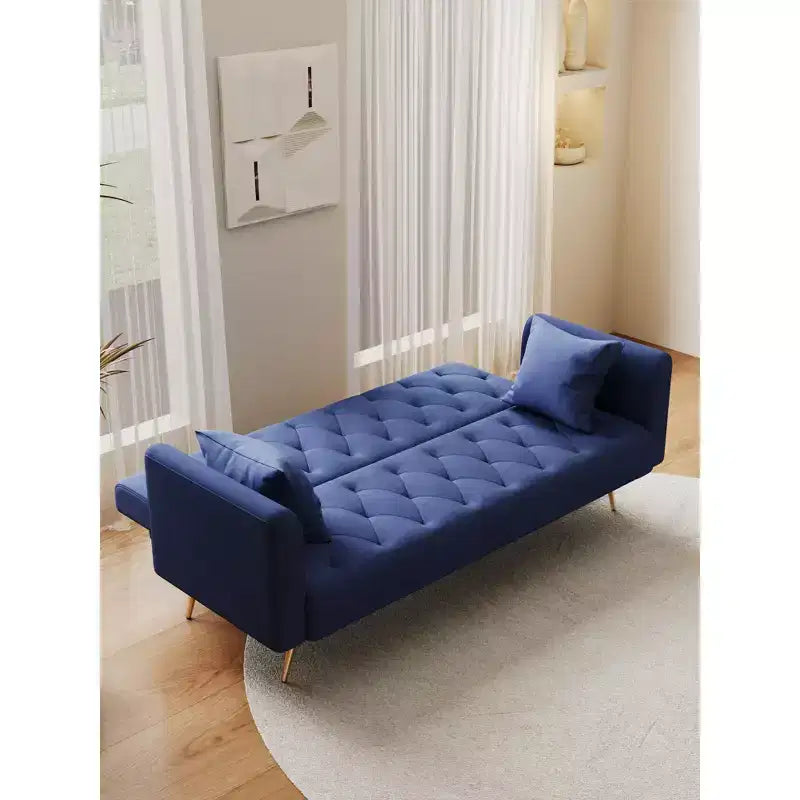 Divano a due posti convertibile 71, divano letto in velluto per soggiorno, camera da letto, ufficio - ModernLuxe