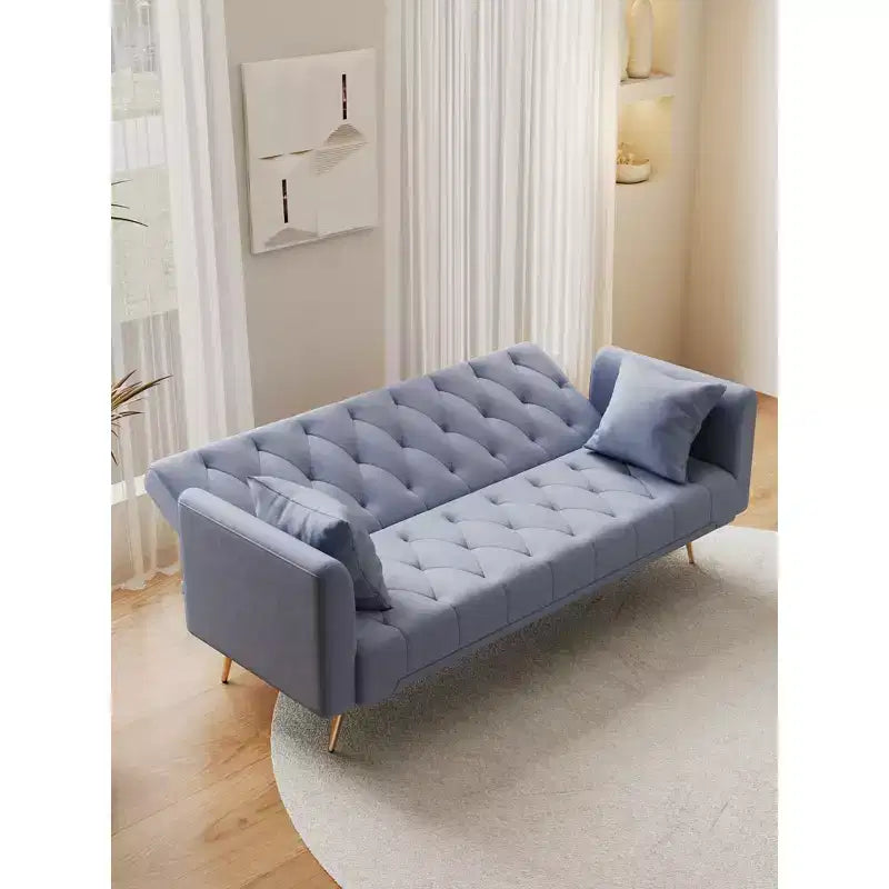 Divano a due posti convertibile 71, divano letto in velluto per soggiorno, camera da letto, ufficio - ModernLuxe