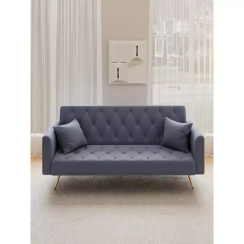 Divano a due posti convertibile 71, divano letto in velluto per soggiorno, camera da letto, ufficio - ModernLuxe