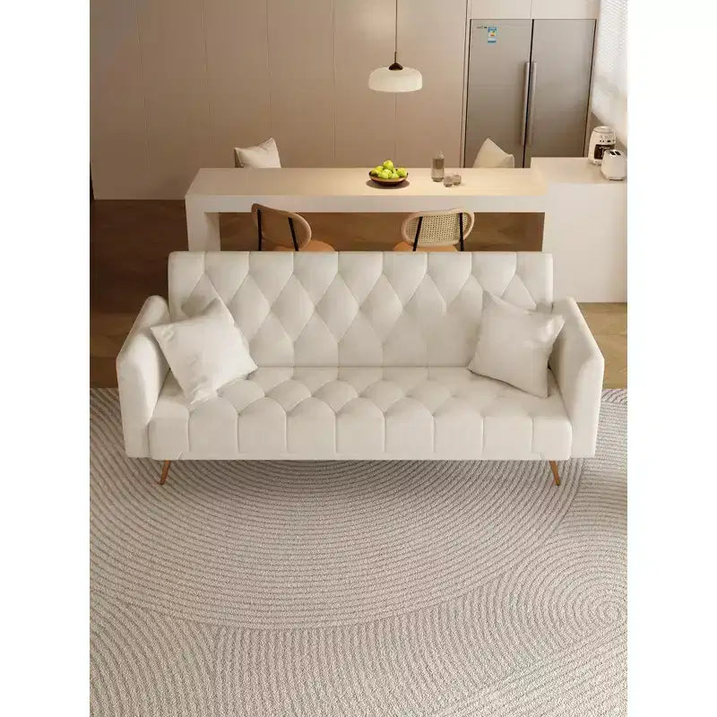 Divano a due posti convertibile 71, divano letto in velluto per soggiorno, camera da letto, ufficio - ModernLuxe