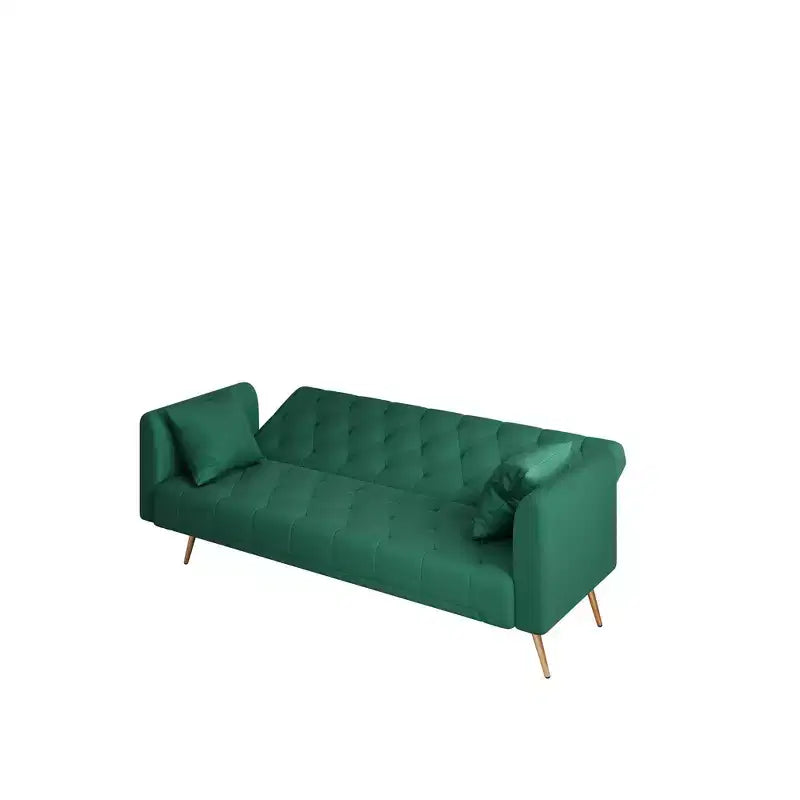 Divano a due posti convertibile 71, divano letto in velluto per soggiorno, camera da letto, ufficio - ModernLuxe