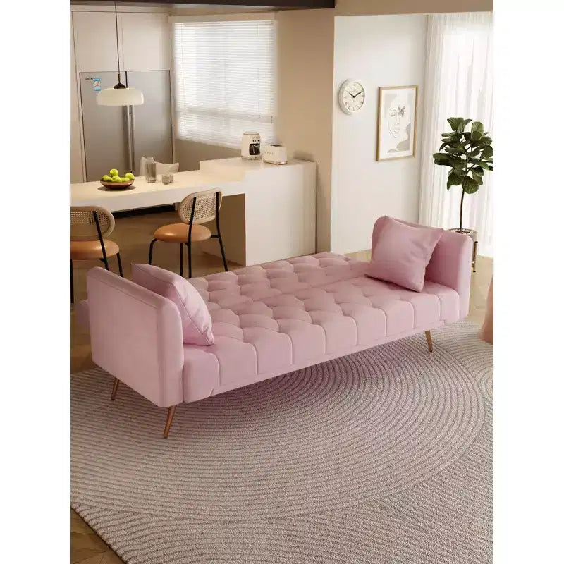 Divano a due posti convertibile 71, divano letto in velluto per soggiorno, camera da letto, ufficio - ModernLuxe