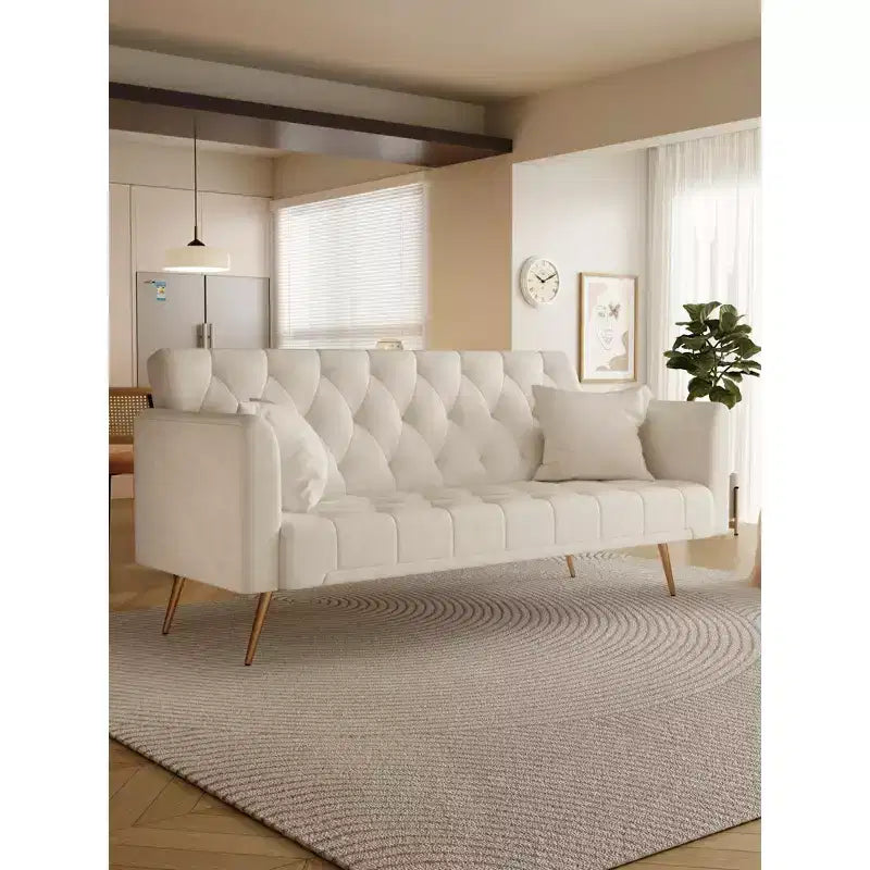 Divano a due posti convertibile 71, divano letto in velluto per soggiorno, camera da letto, ufficio - ModernLuxe