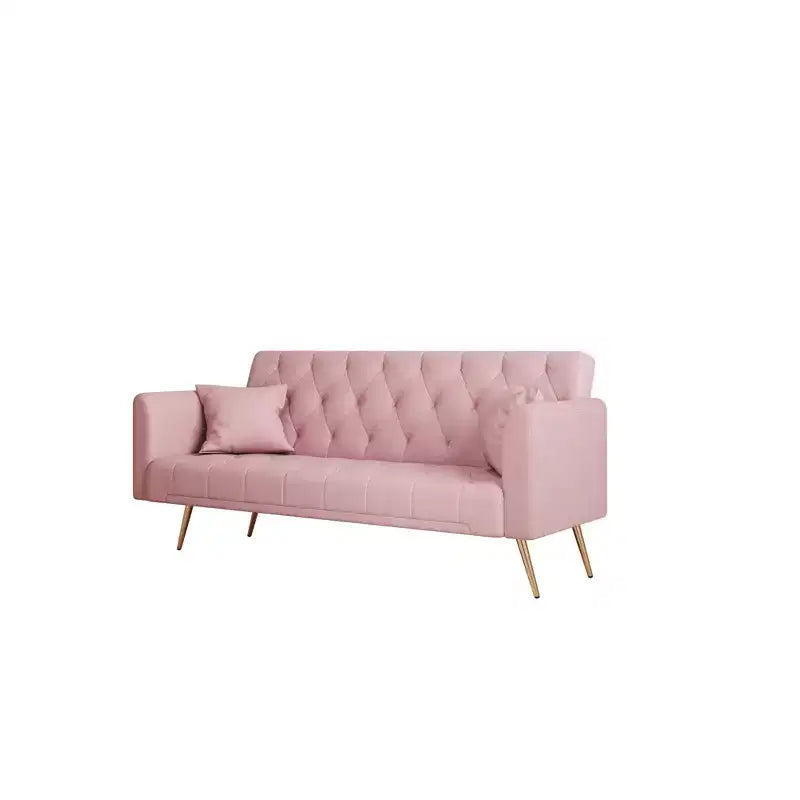 Divano a due posti convertibile 71, divano letto in velluto per soggiorno, camera da letto, ufficio - ModernLuxe