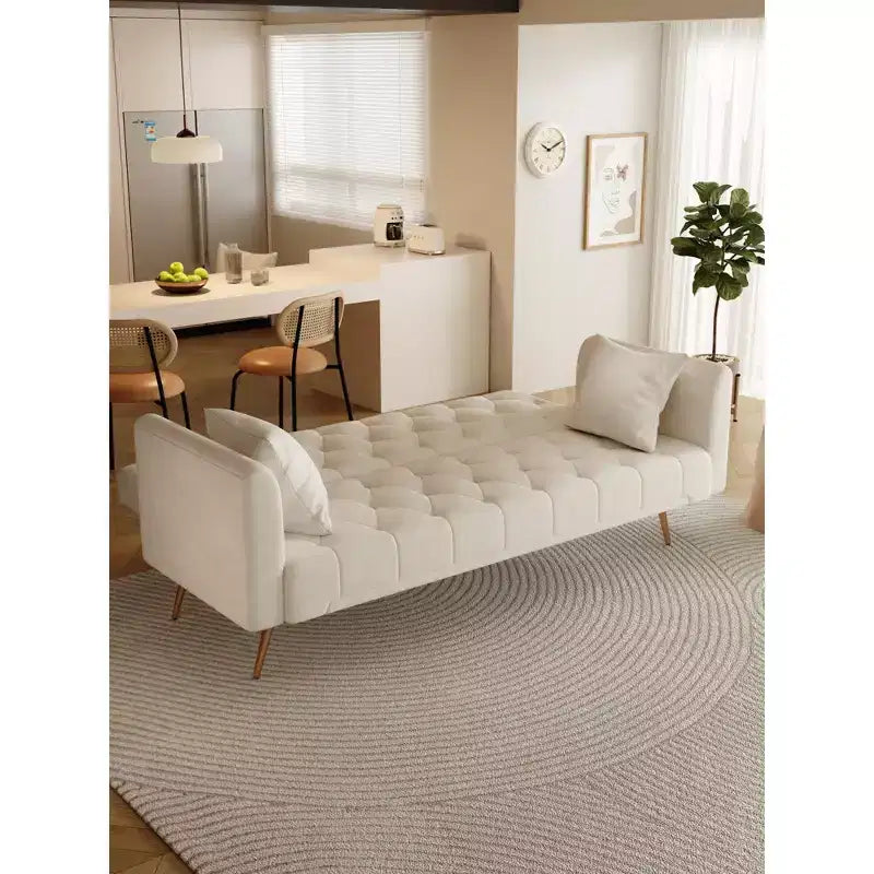 Divano a due posti convertibile 71, divano letto in velluto per soggiorno, camera da letto, ufficio - ModernLuxe