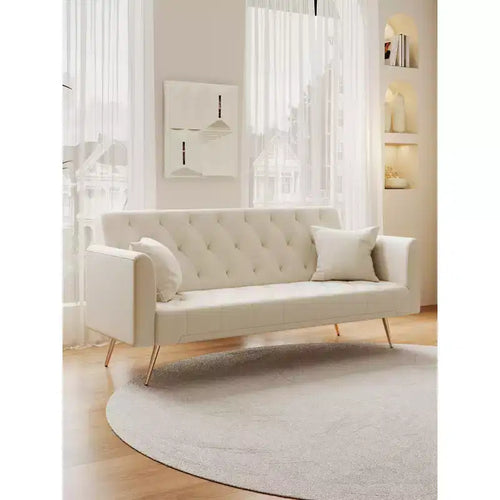 71 Convertible Loveseat Sofa, Velvet Sofa Bed for Living Room, Bedroom, Office - ModernLuxe