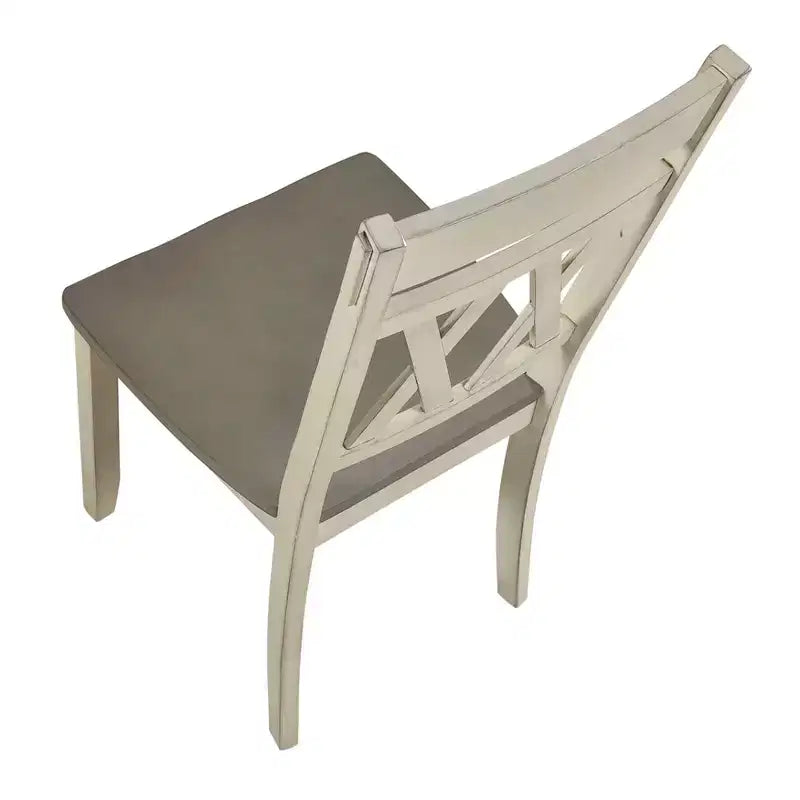GDFStudio Harper Sedie da pranzo moderne da fattoria con schienale a X in legno (Set di 2)