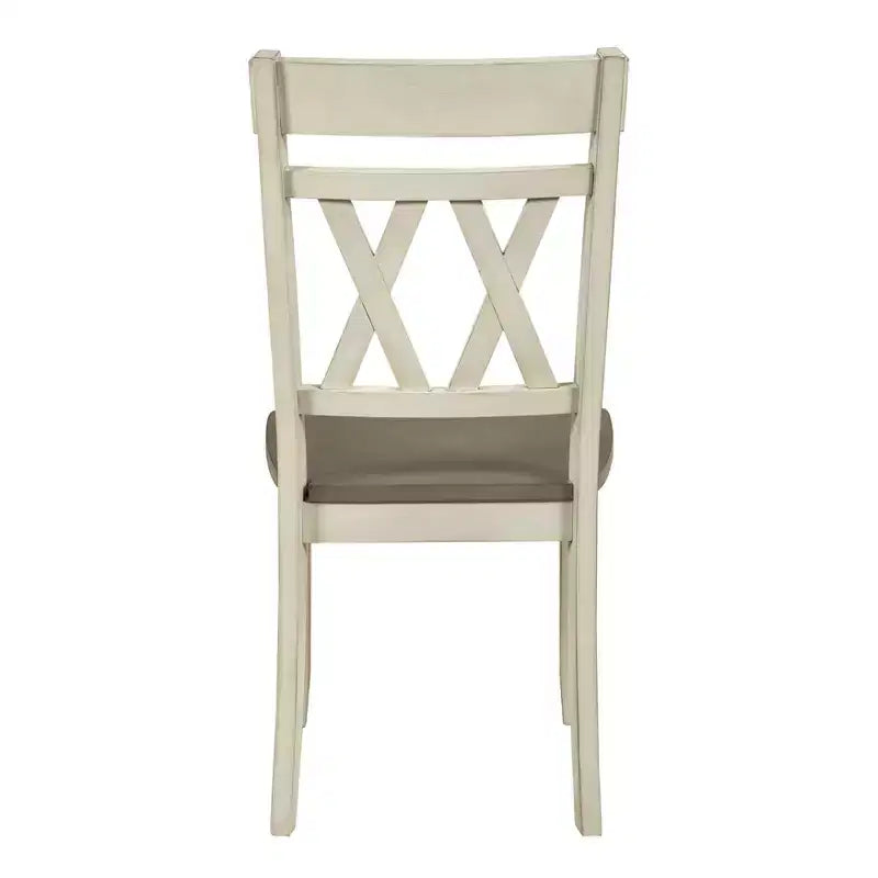 GDFStudio Harper Sedie da pranzo moderne da fattoria con schienale a X in legno (Set di 2)