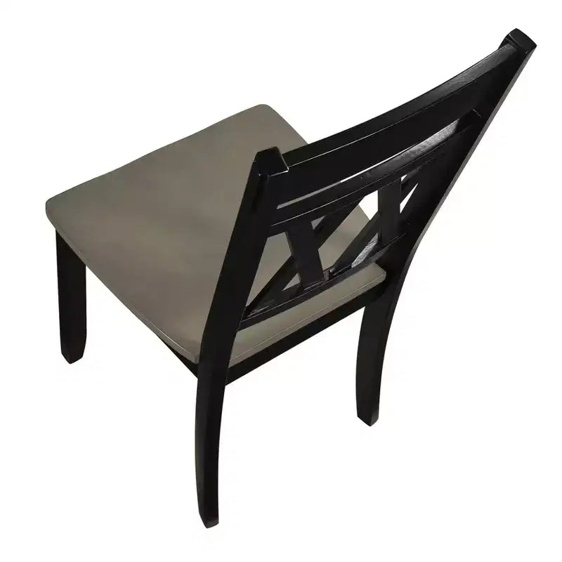 GDFStudio Harper Sedie da pranzo moderne da fattoria con schienale a X in legno (Set di 2)