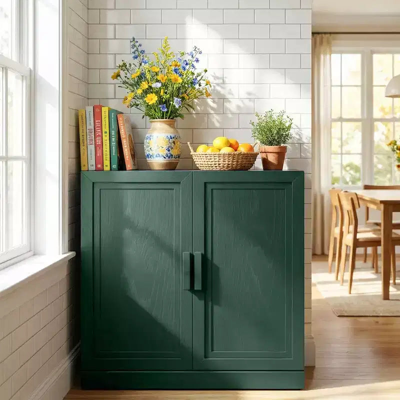 Mobiletto da appoggio con 2 ante e ripiani regolabili, credenza, buffet, dispensa per ingresso, soggiorno, cucina, camera da letto