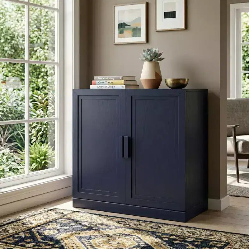 Mobiletto da appoggio con 2 ante e ripiani regolabili, credenza, buffet, dispensa per ingresso, soggiorno, cucina, camera da letto