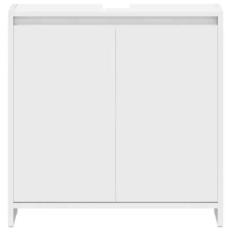 vidaXL Mobiletto bagno bianco Legno multistrato Mobiletto bagno medio
