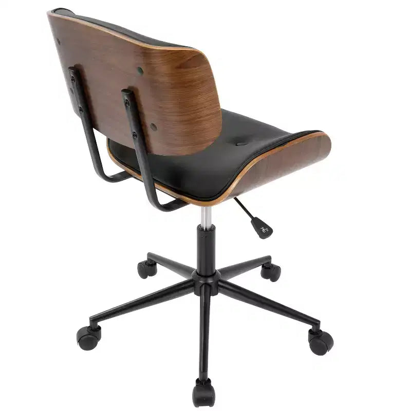 Sedia da ufficio Lombardi Mid-Century Modern con girello - LumiSource