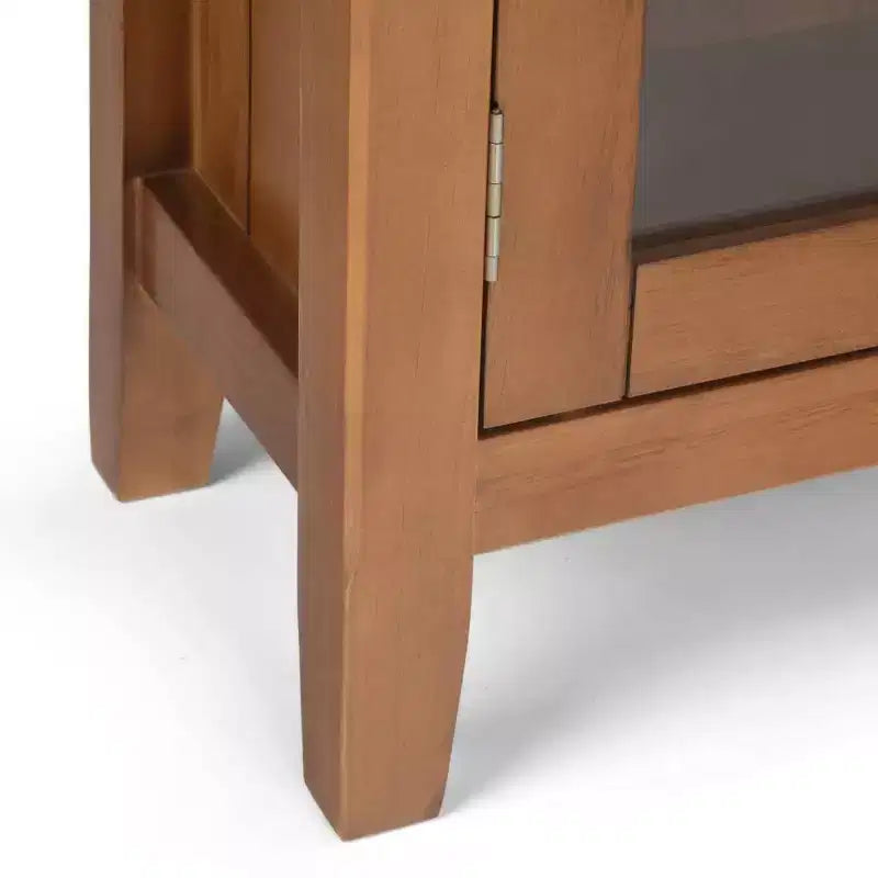 Mobile Ingresso in Legno Massello – 2 Ante e 2 Cassetti, Multicolore