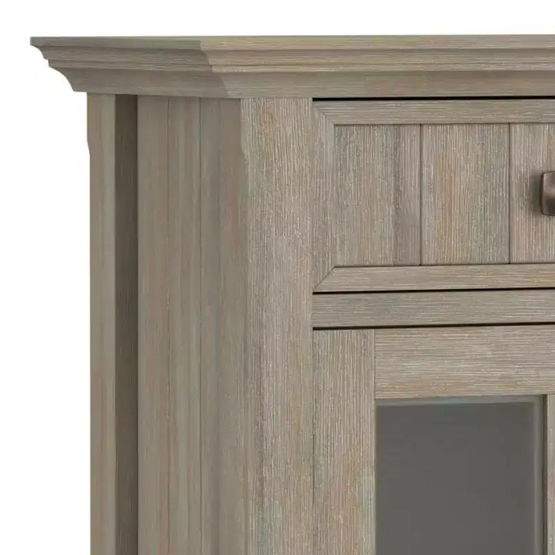 Mobile Ingresso in Legno Massello – 2 Ante e 2 Cassetti, Multicolore