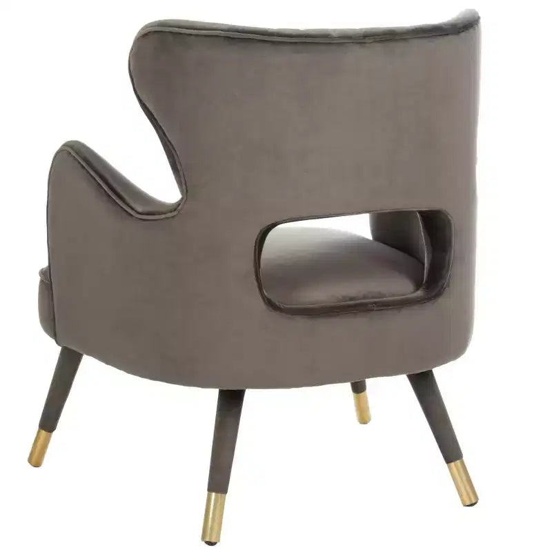 Poltroncina a pozzetto, Verde Foresta / Grigio Scisto / Blu Ardesia con Gambe Dorate, Posti a sedere 1