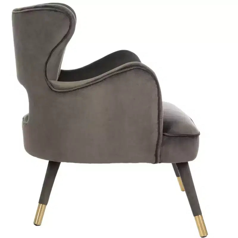 Poltroncina a pozzetto, Verde Foresta / Grigio Scisto / Blu Ardesia con Gambe Dorate, Posti a sedere 1