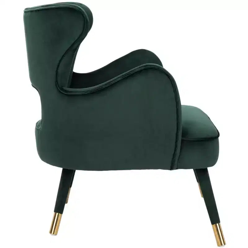 Poltroncina a pozzetto, Verde Foresta / Grigio Scisto / Blu Ardesia con Gambe Dorate, Posti a sedere 1