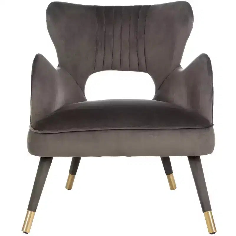Poltroncina a pozzetto, Verde Foresta / Grigio Scisto / Blu Ardesia con Gambe Dorate, Posti a sedere 1