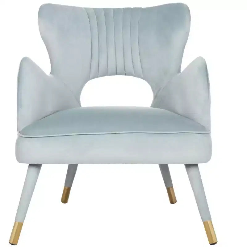 Poltroncina a pozzetto, Verde Foresta / Grigio Scisto / Blu Ardesia con Gambe Dorate, Posti a sedere 1