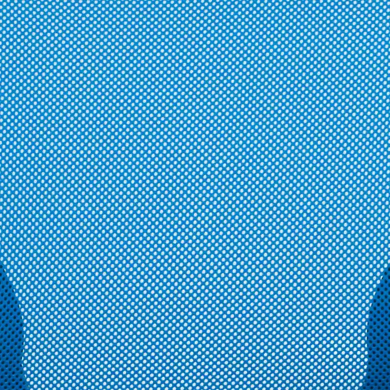Sedia operativa girevole a rete con braccioli – Blu / Grigio scuro / Bianco / Giallo, Posti a sedere: 1