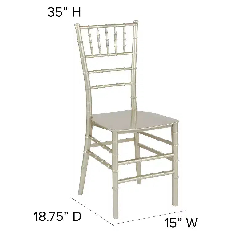 Sedia Chiavari impilabile in resina multicolore, Posti 1