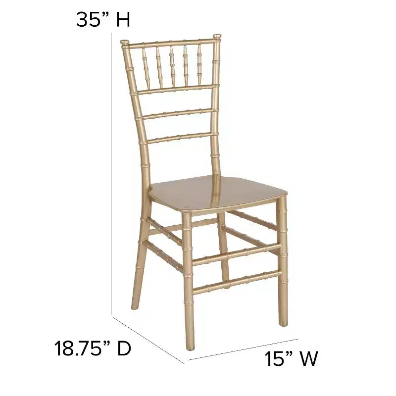 Sedia Chiavari impilabile in resina multicolore, Posti 1