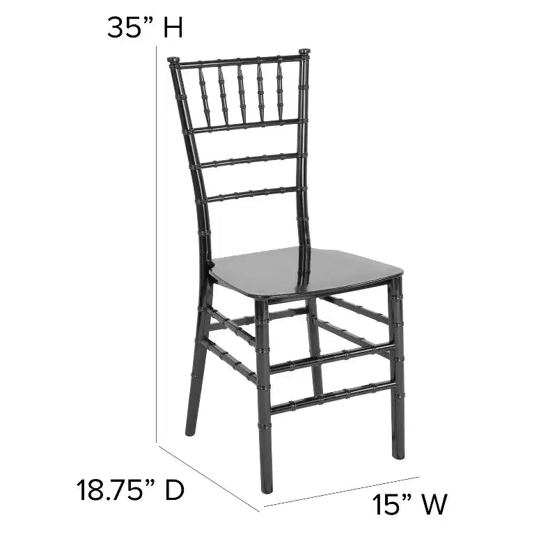 Sedia Chiavari impilabile in resina multicolore, Posti 1
