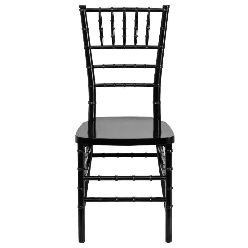 Sedia Chiavari impilabile in resina – Nera / Champagne / Oro / Mogano / Peltro / Argento / Bianca, Posti a sedere 1