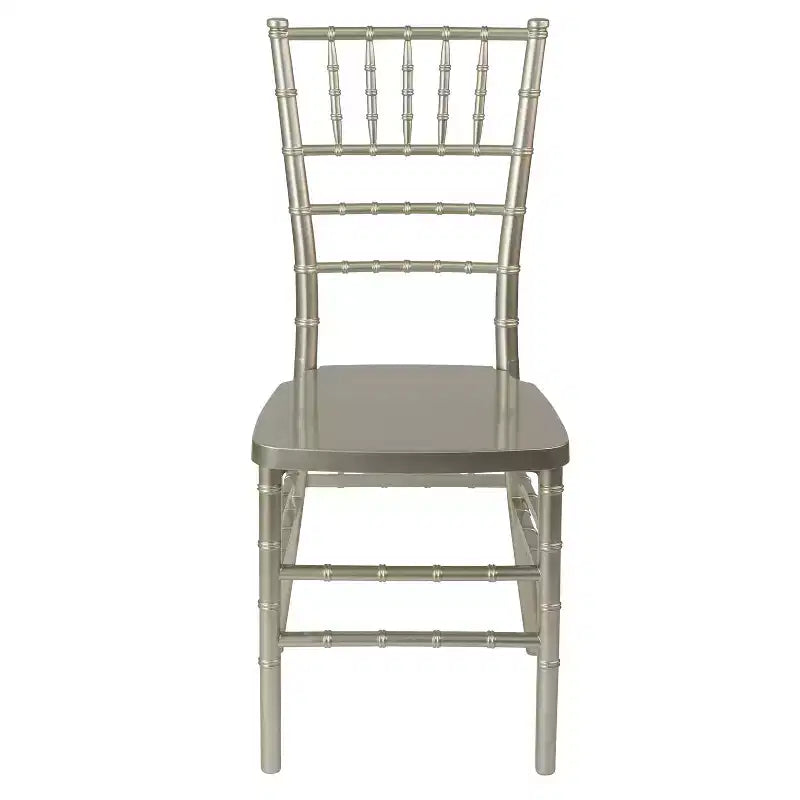 Sedia Chiavari impilabile in resina – Nera / Champagne / Oro / Mogano / Peltro / Argento / Bianca, Posti a sedere 1