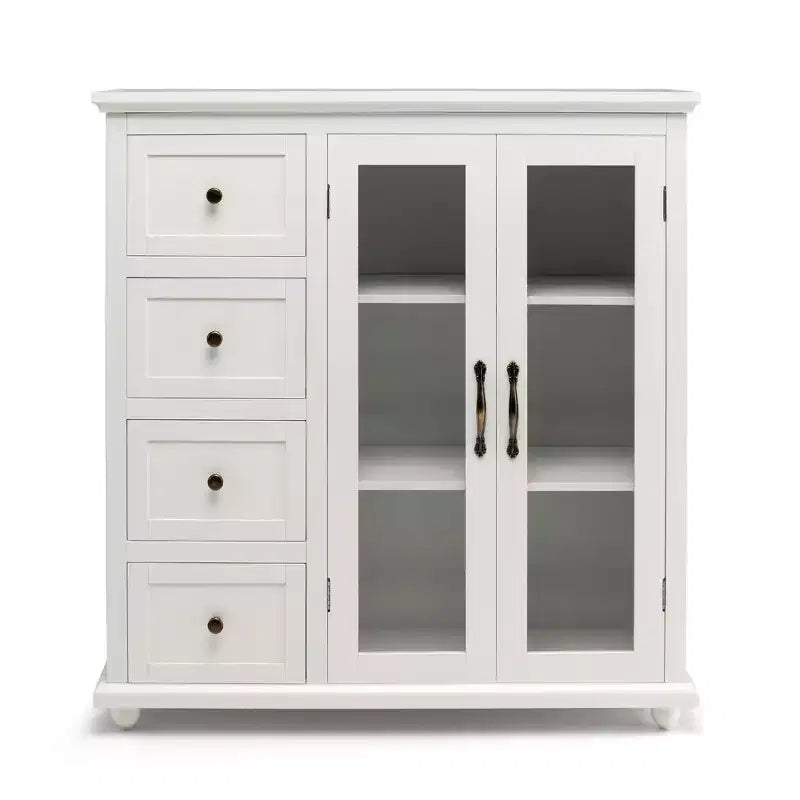 Credenza/Buffet Blu/Verde/Bianca con 4 Cassetti e 2 Ante
