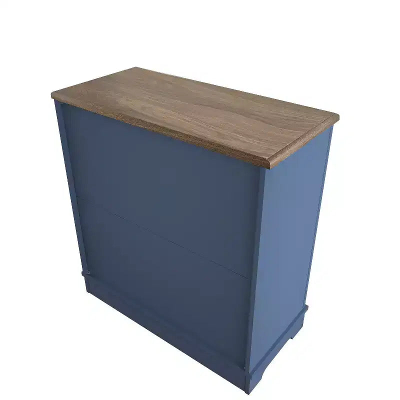 Credenza/Mobile Buffet Contenitore a 2 ante Verde/Blu Navy per 1
