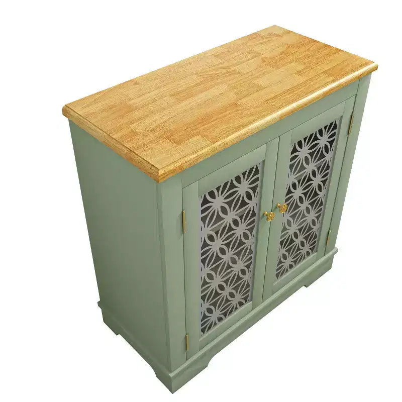 Credenza/Mobile Buffet Contenitore a 2 ante Verde/Blu Navy per 1