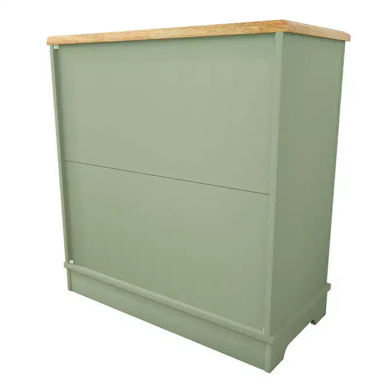 Credenza/Mobile Buffet Contenitore a 2 ante Verde/Blu Navy per 1