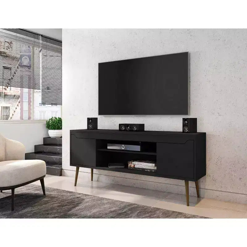 Mobile TV basso bianco per TV fino a 60"