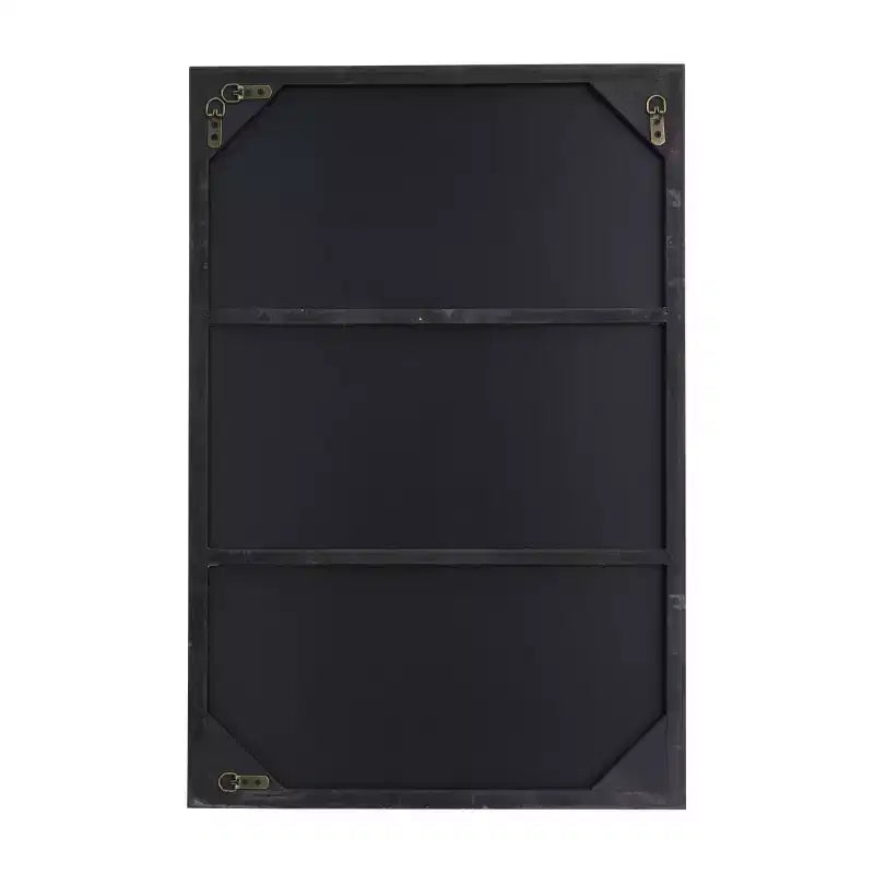 Specchio da parete rettangolare con cornice sottile in legno marrone