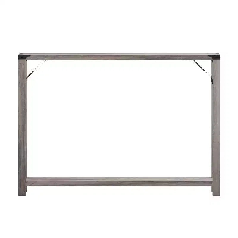 Consolle stile fattoria in rovere rustico/grigio lavato, 2 colori, 1 persona