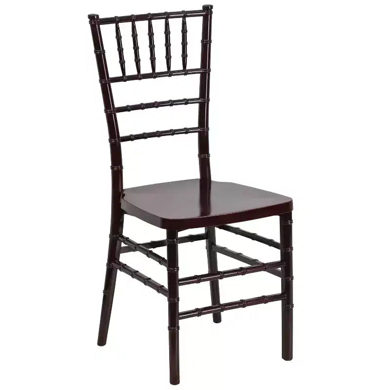 Sedia Chiavari impilabile in resina – Nero / Champagne / Oro / Mogano / Peltro / Argento / Bianco, Set da 2