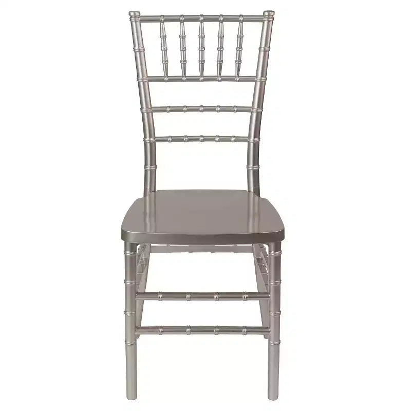 Sedia Chiavari impilabile in resina – Nero / Champagne / Oro / Mogano / Peltro / Argento / Bianco, Set da 2