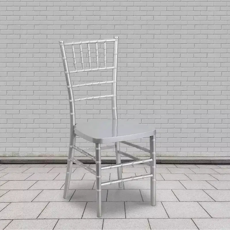 Sedia Chiavari impilabile in resina – Nero / Champagne / Oro / Mogano / Peltro / Argento / Bianco, Set da 2