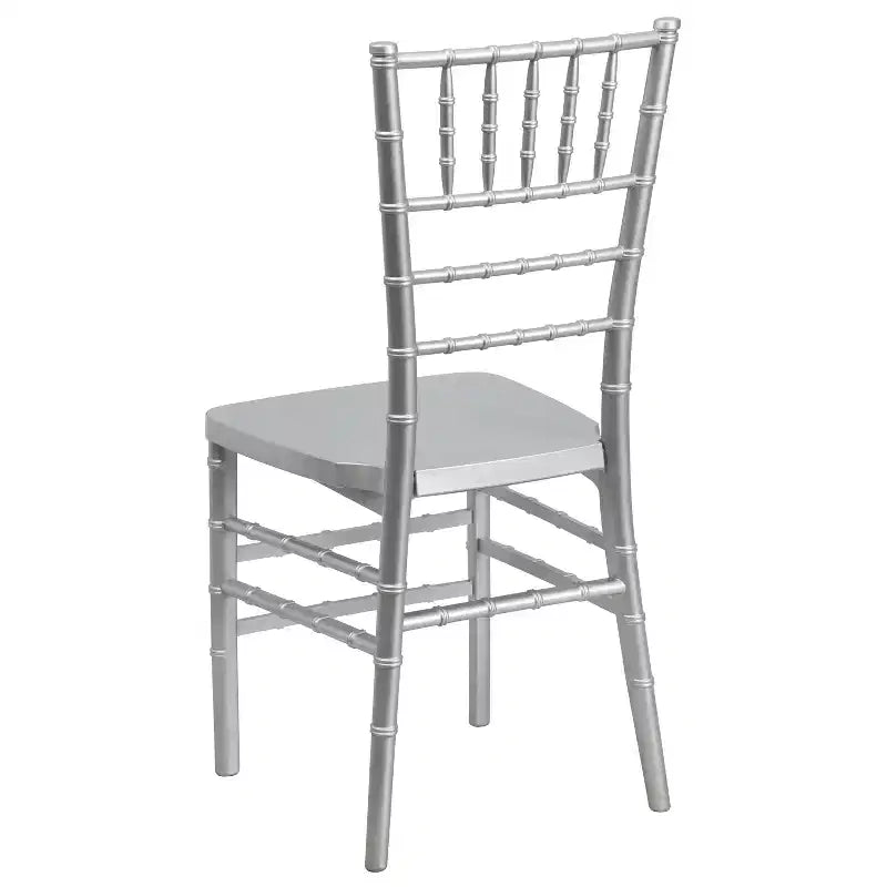 Sedia Chiavari impilabile in resina – Nero / Champagne / Oro / Mogano / Peltro / Argento / Bianco, Set da 2