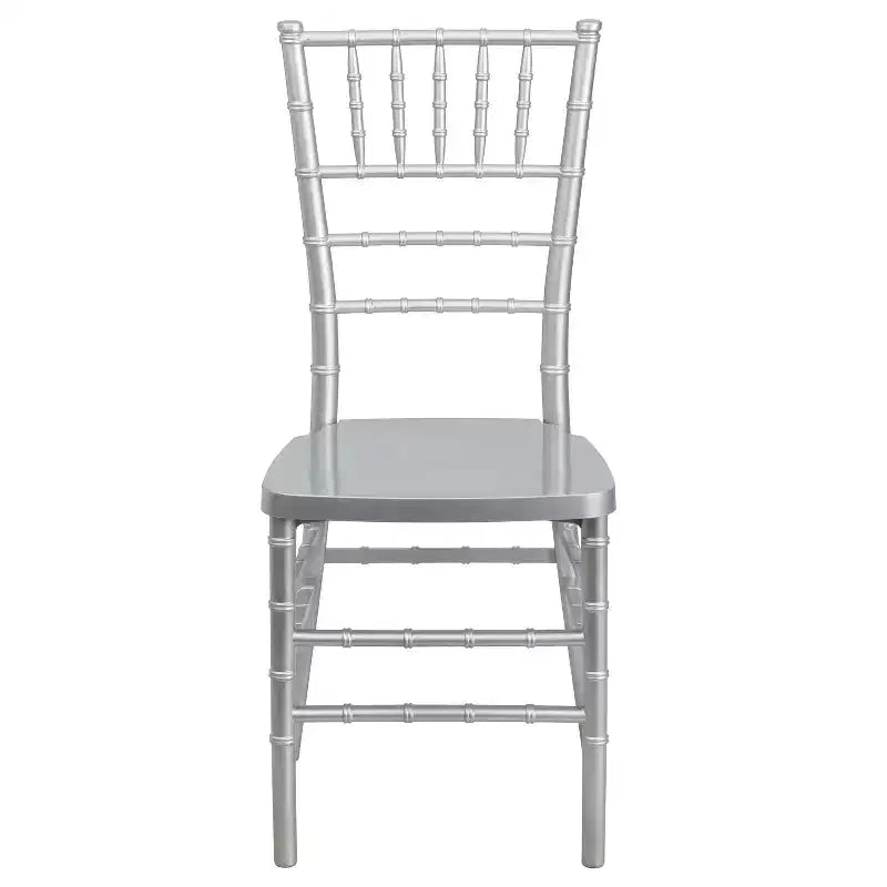 Sedia Chiavari impilabile in resina – Nero / Champagne / Oro / Mogano / Peltro / Argento / Bianco, Set da 2