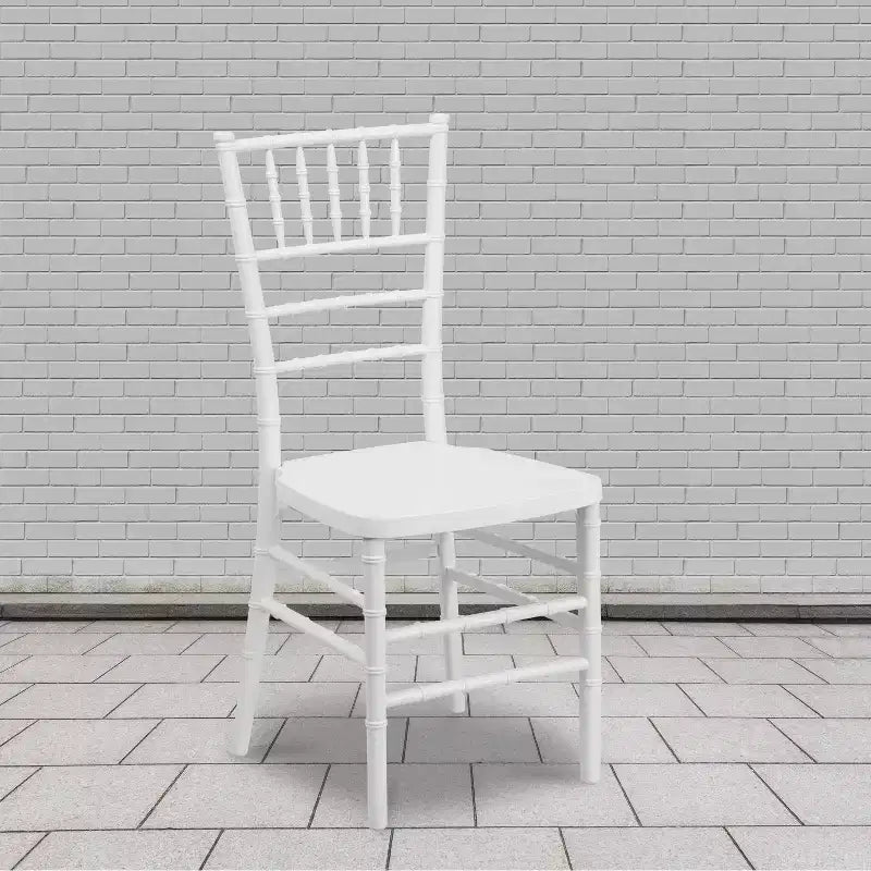 Sedia Chiavari impilabile in resina – Nero / Champagne / Oro / Mogano / Peltro / Argento / Bianco, Set da 2