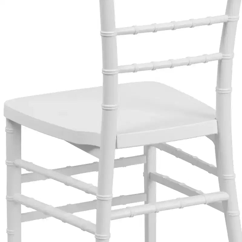 Sedia Chiavari impilabile in resina – Nero / Champagne / Oro / Mogano / Peltro / Argento / Bianco, Set da 2