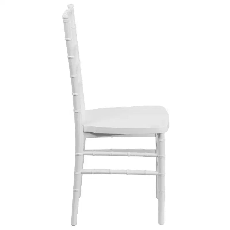 Sedia Chiavari impilabile in resina – Nero / Champagne / Oro / Mogano / Peltro / Argento / Bianco, Set da 2