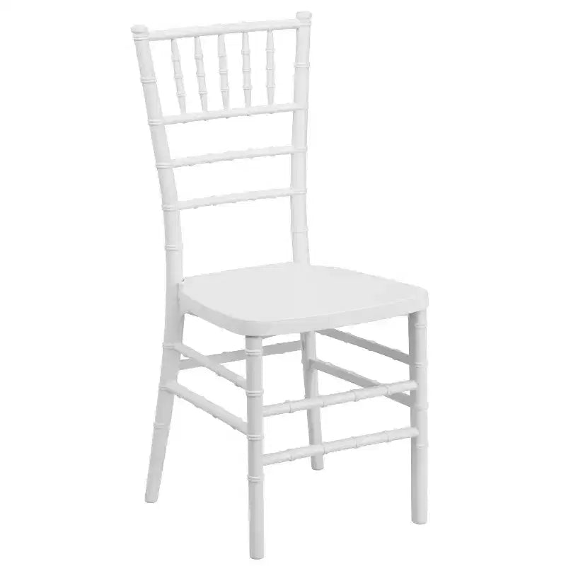 Sedia Chiavari impilabile in resina – Nero / Champagne / Oro / Mogano / Peltro / Argento / Bianco, Set da 2
